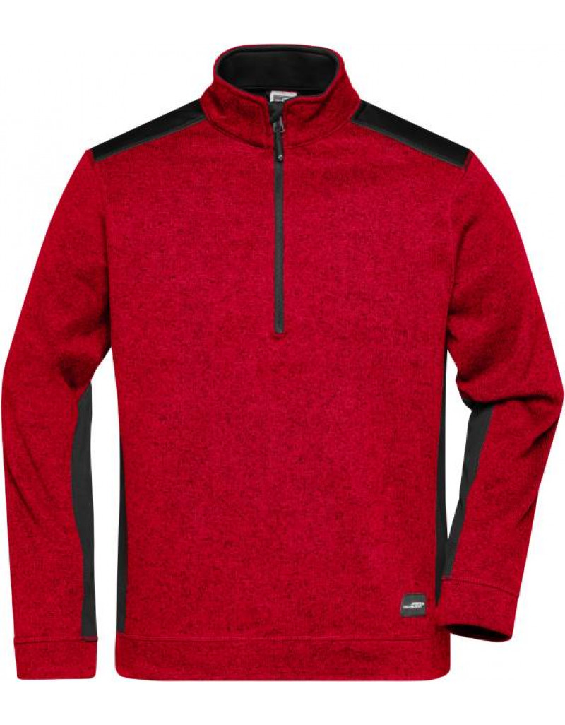 Îmbrăcăminte de lucru pentru bărbați, din fleece tricotat, cu fermoar 1/2 - rezistentă